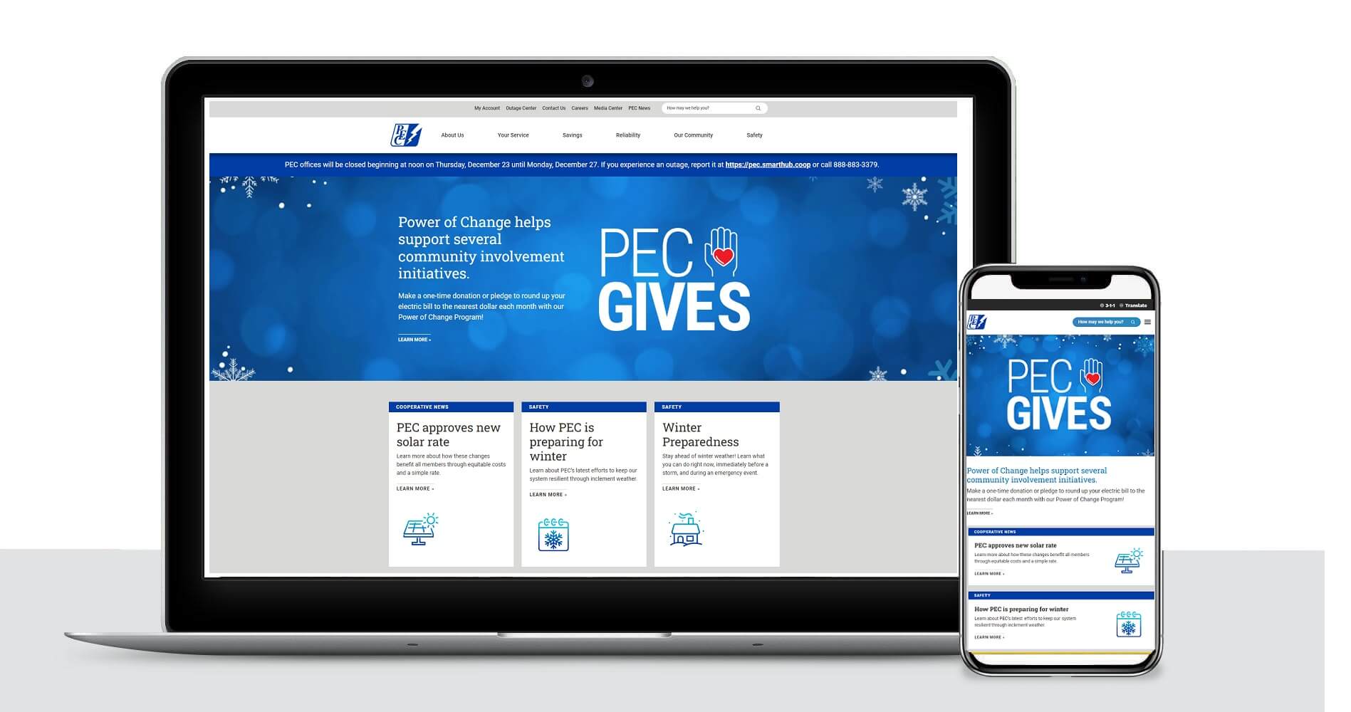 PEC Website Redesign